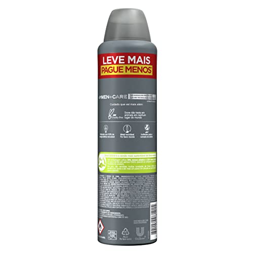 Dove Antitranspirante Aerossol Cuidado Total Men+Care 250Ml Leve Mais Pague Menos (A Embalagem Pode Variar)