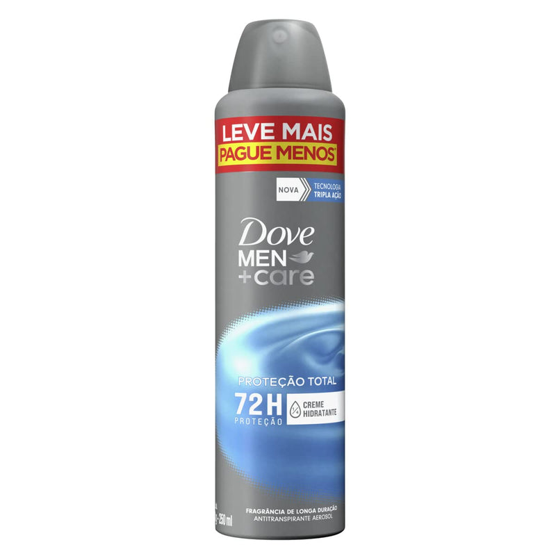 Dove Antitranspirante Aerossol Cuidado Total Men+Care 250Ml Leve Mais Pague Menos (A Embalagem Pode Variar)