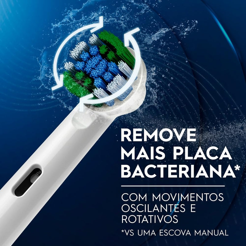 Oral-B Escova Elétrica Oral B Vitality 100+ Refis 3 Unidades, Preto