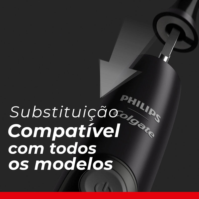 Colgate Refil Para Escova De Dente Elétrica Philips Sonicpro Gengiva Saudável 2 Unid