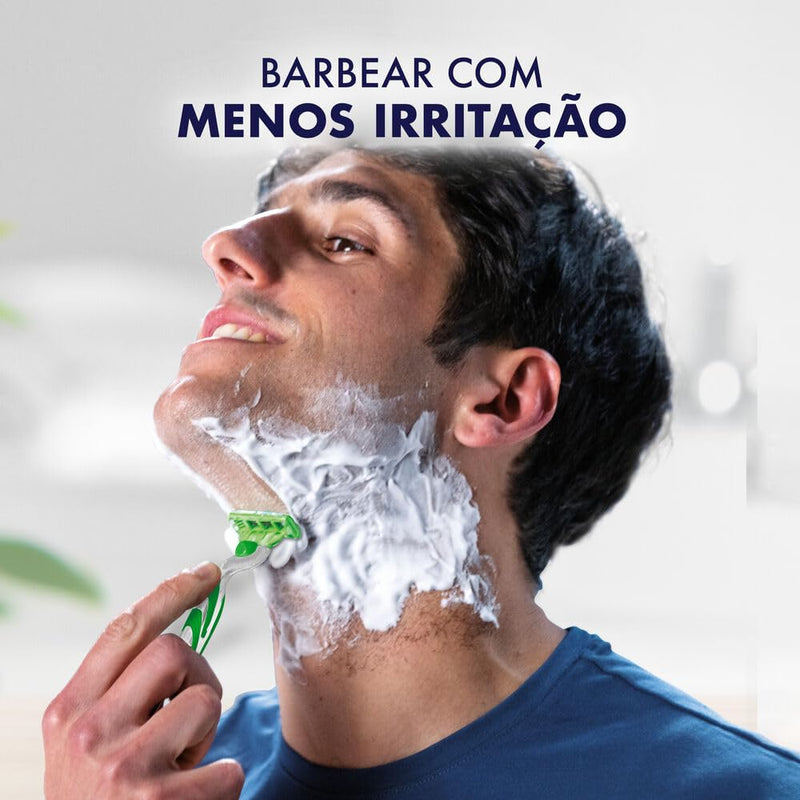 Gillette Mach3 Sensitive Carga para Aparelho de Barbear Recarregável Com Aloe & Vitamina E, Ideal para Peles Sensíveis, 4 Uds