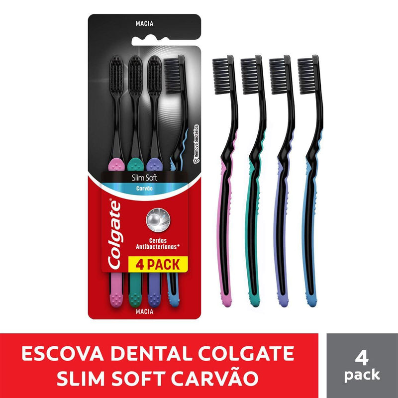 Colgate Escova De Dente Slim Soft 4 Unidades