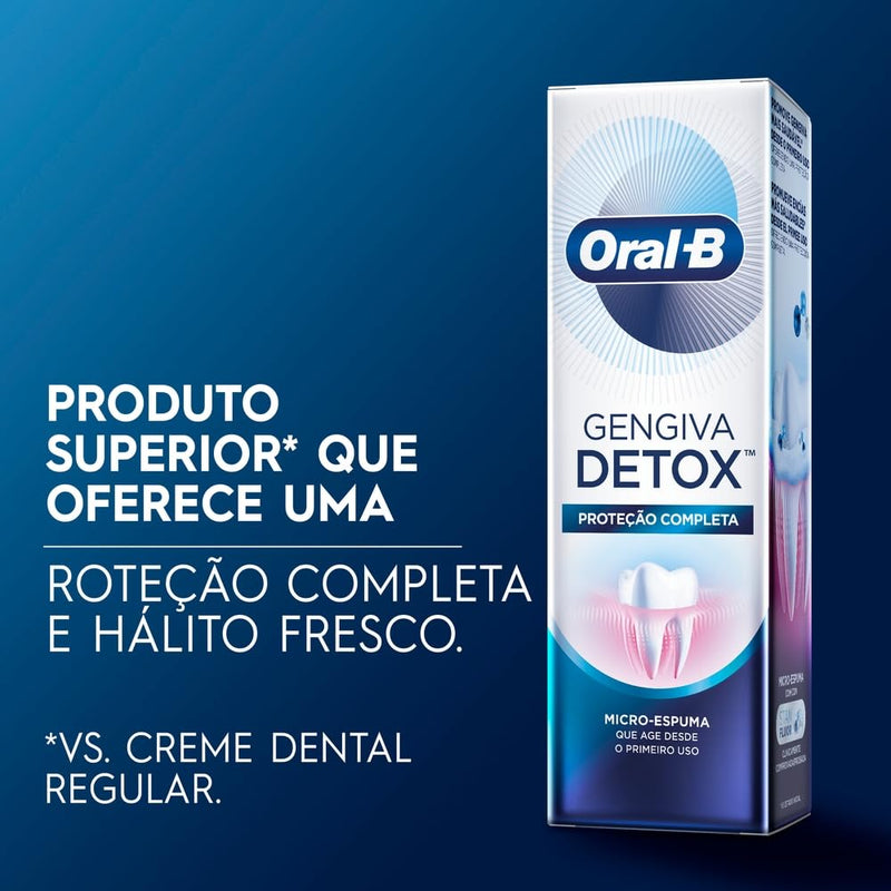 Creme Dental Oral-B Gengiva Detox Deep Clean 102g