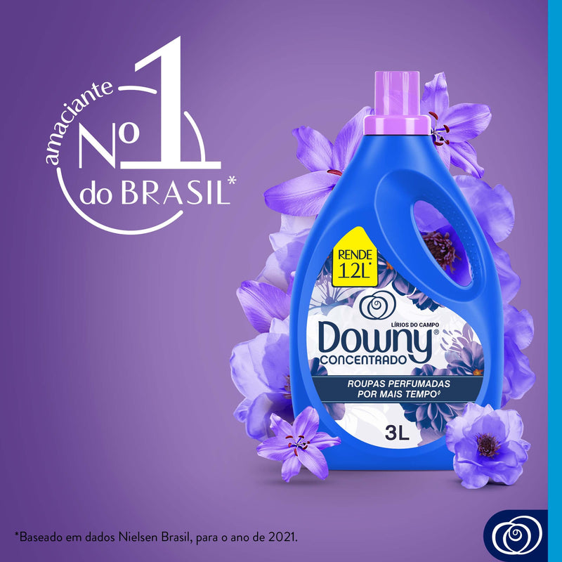 Downy Lírios do Campo - Amaciante Concentrado, 3L