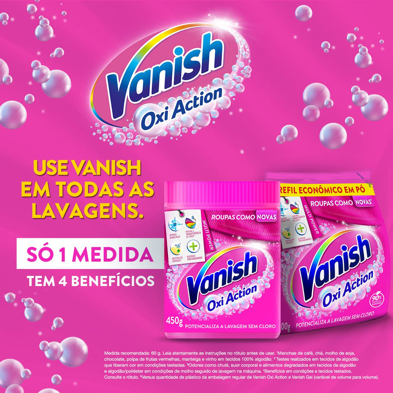 Vanish Tira Manchas Em Pó Multi Power Oxi Action 2 5Kg Refil Econômico Para Roupas Coloridas